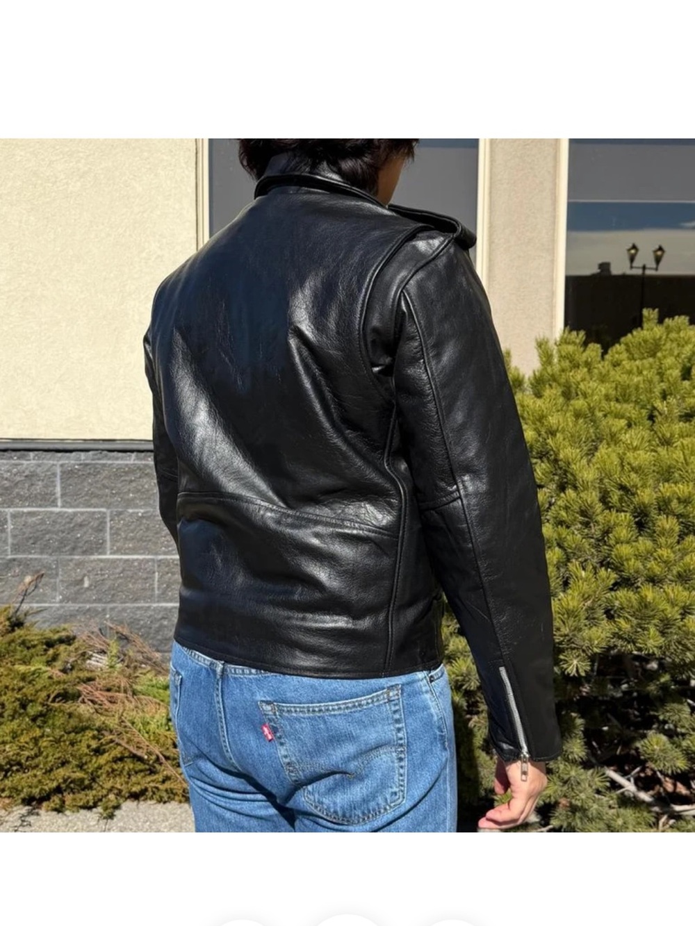 OPEN ROAD MEN’S BUFFALO LEATHER BIKER JACKET - Picture 4 of 9